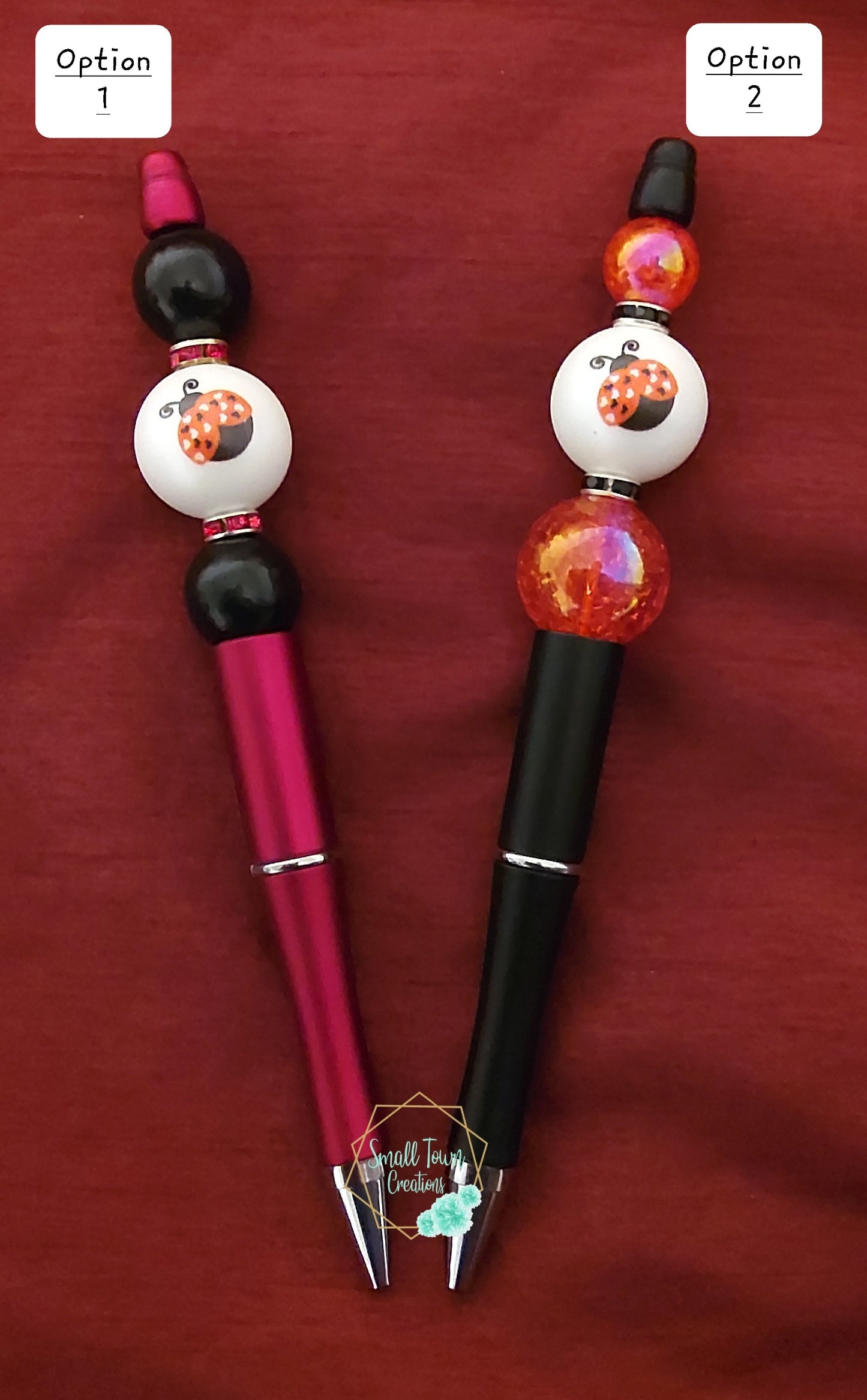 Lady Bug Beaded Pen