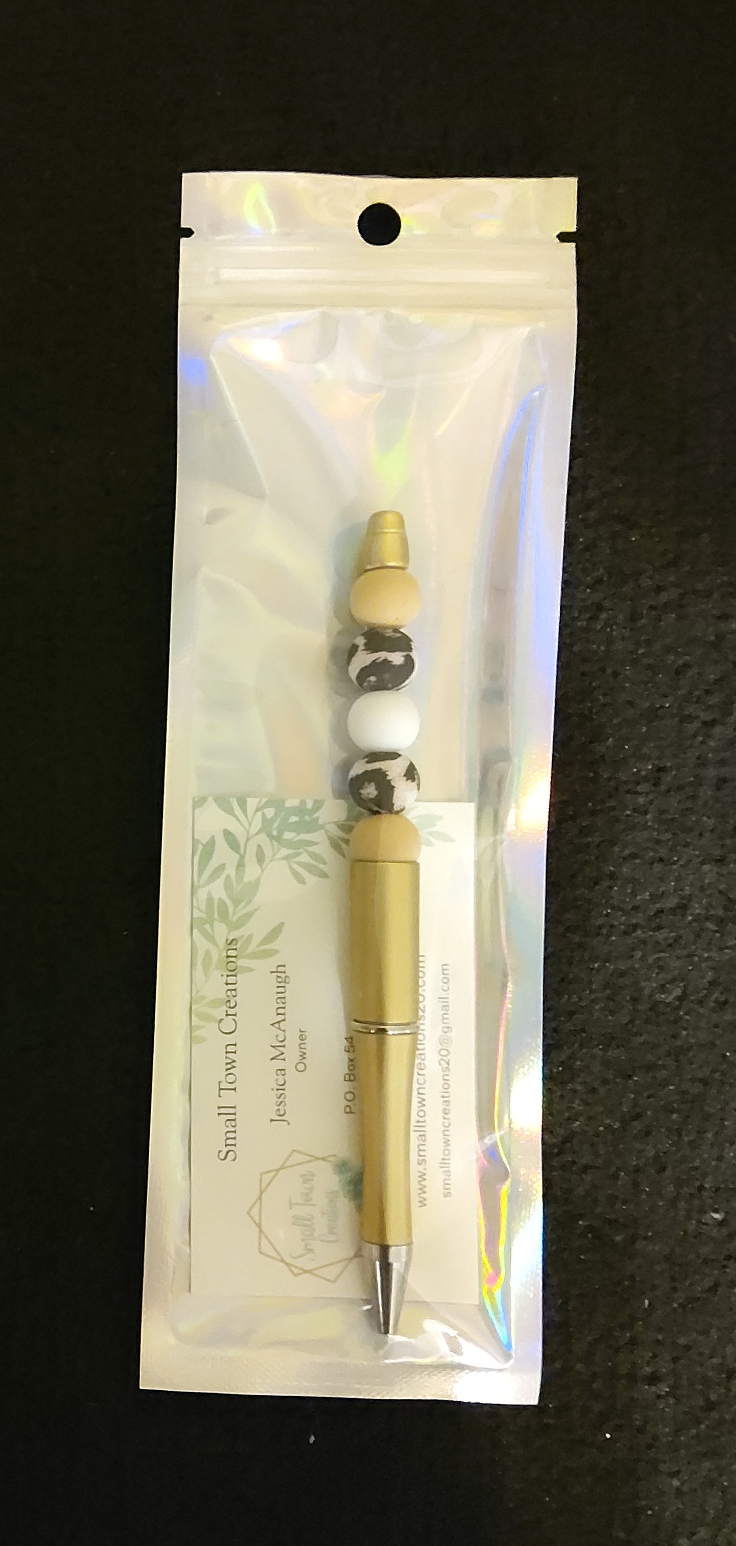 Cheetah Beaded Pen