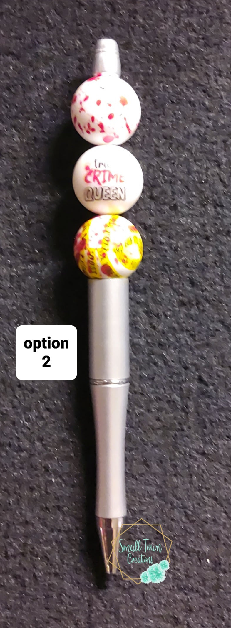 True Crime Queen Beaded Pen