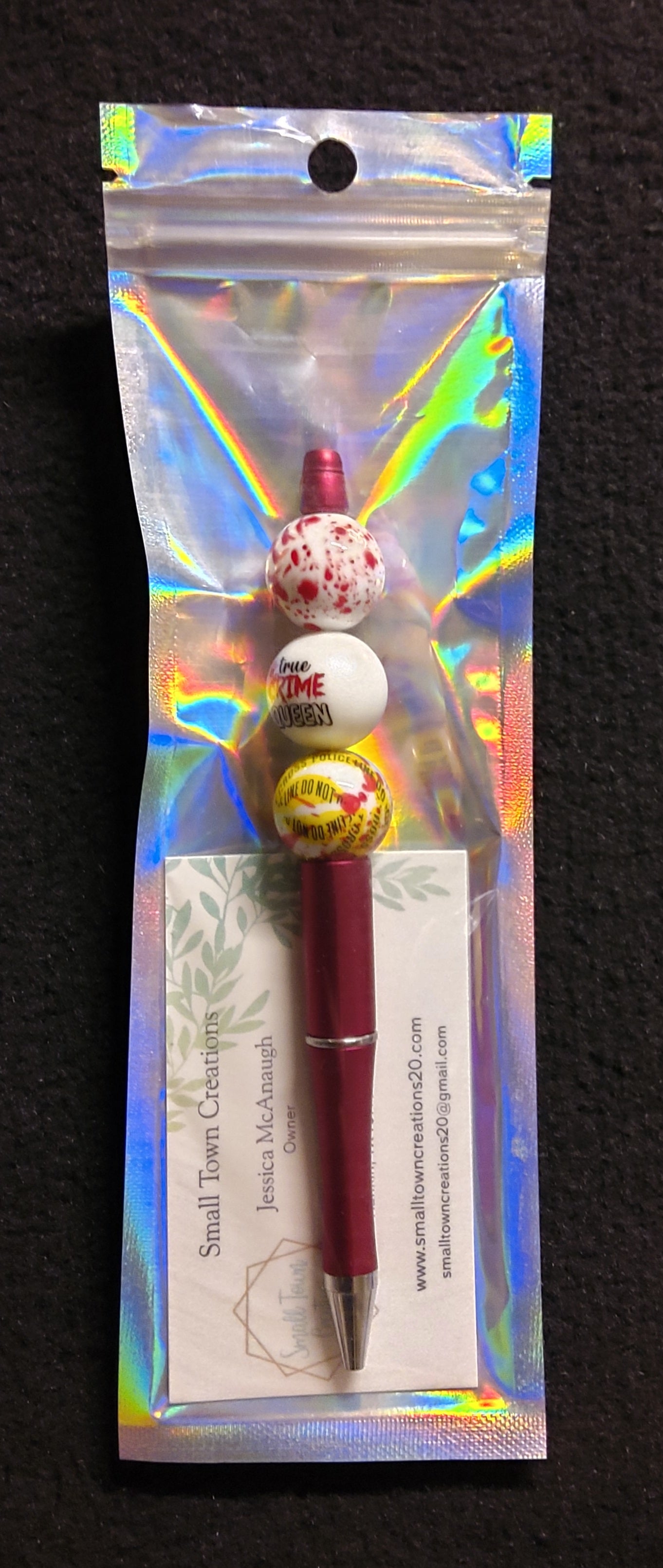 True Crime Queen Beaded Pen