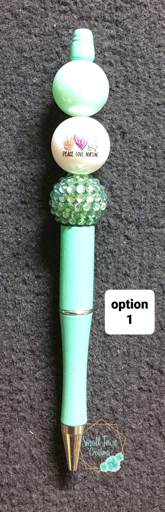 Peace,Love,Nursing Beaded Pen