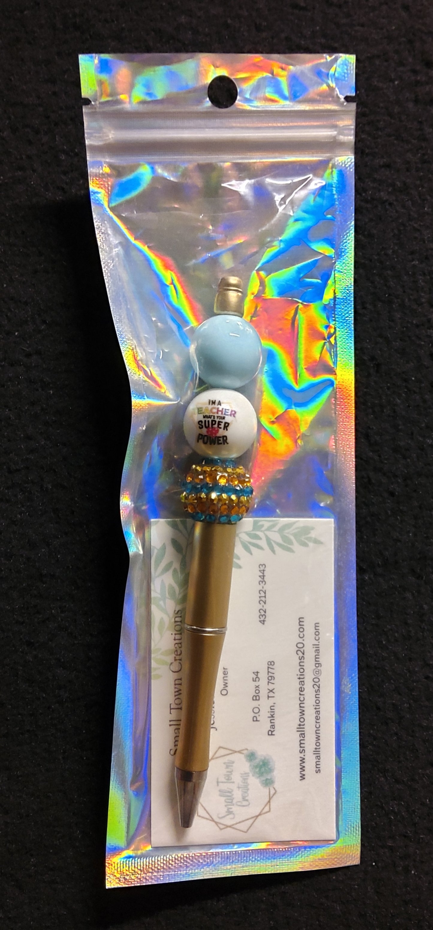 I'm a Teacher Beaded Pen