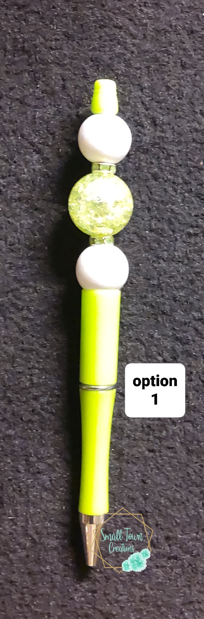 Green Beaded Pen