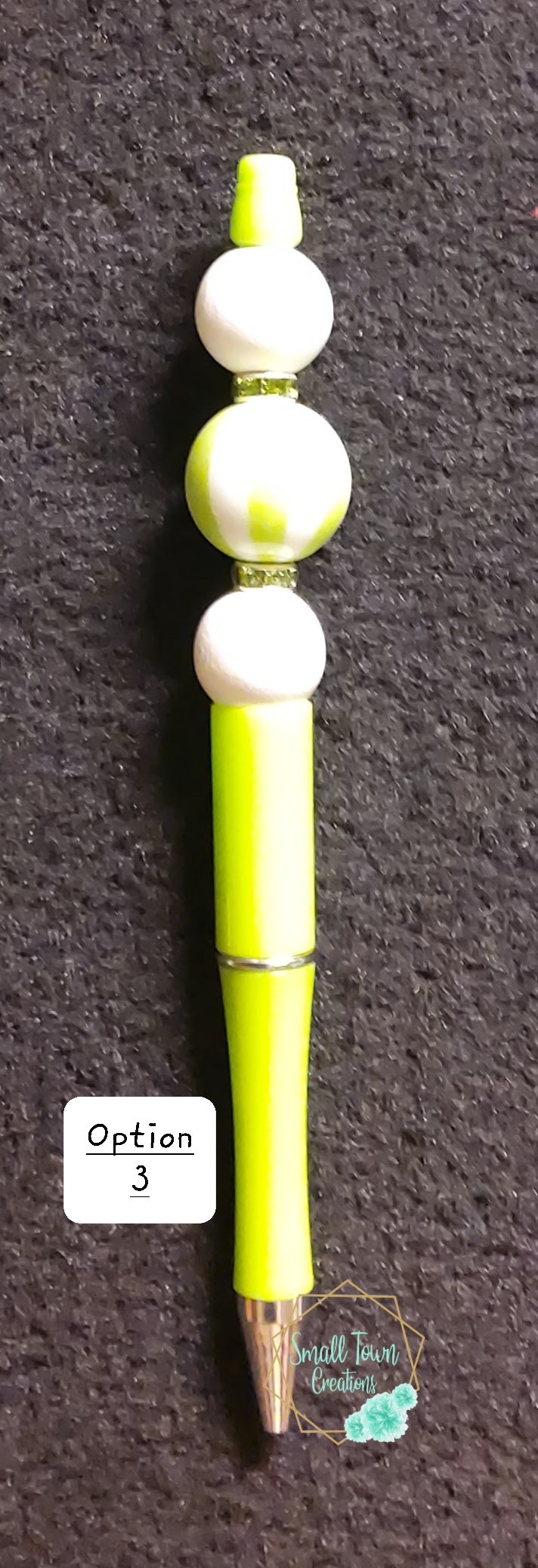 Green Beaded Pen