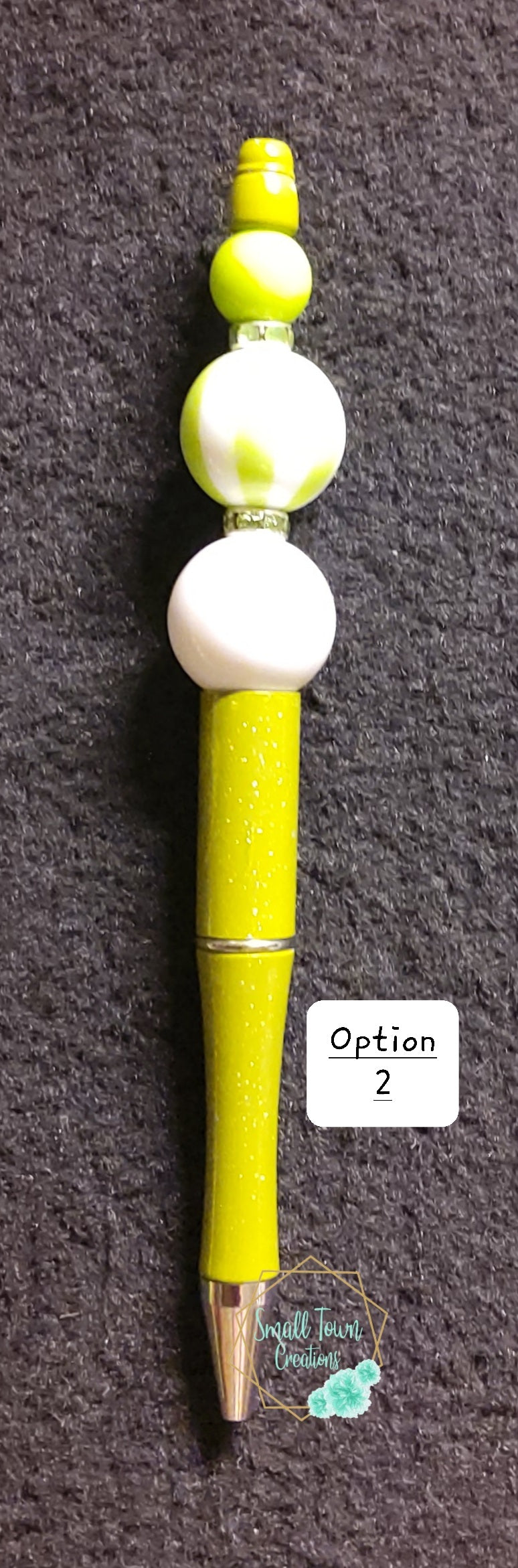 Green Beaded Pen