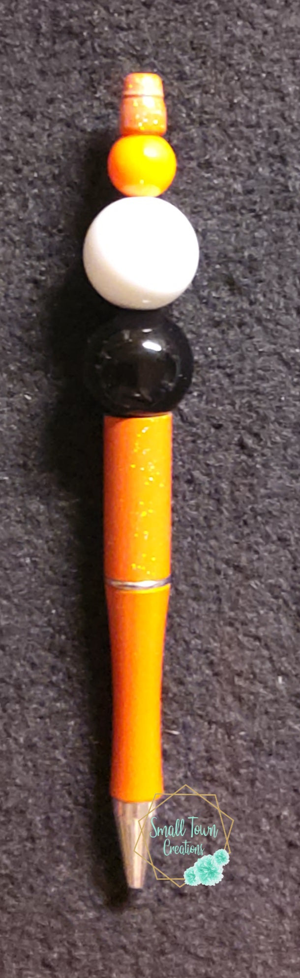 Orange Beaded Pen
