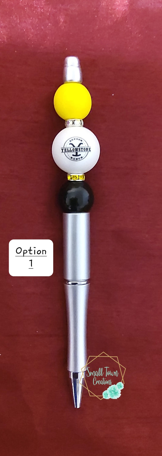 Yellowstone Beaded Pen