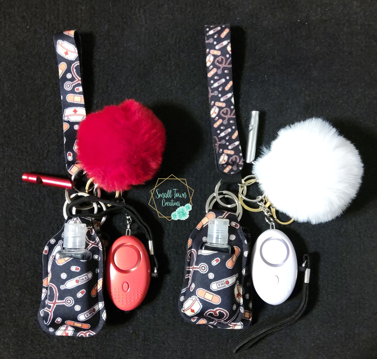 Black Nurse Adult Keychain