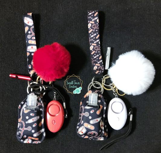 Black Nurse Adult Keychain