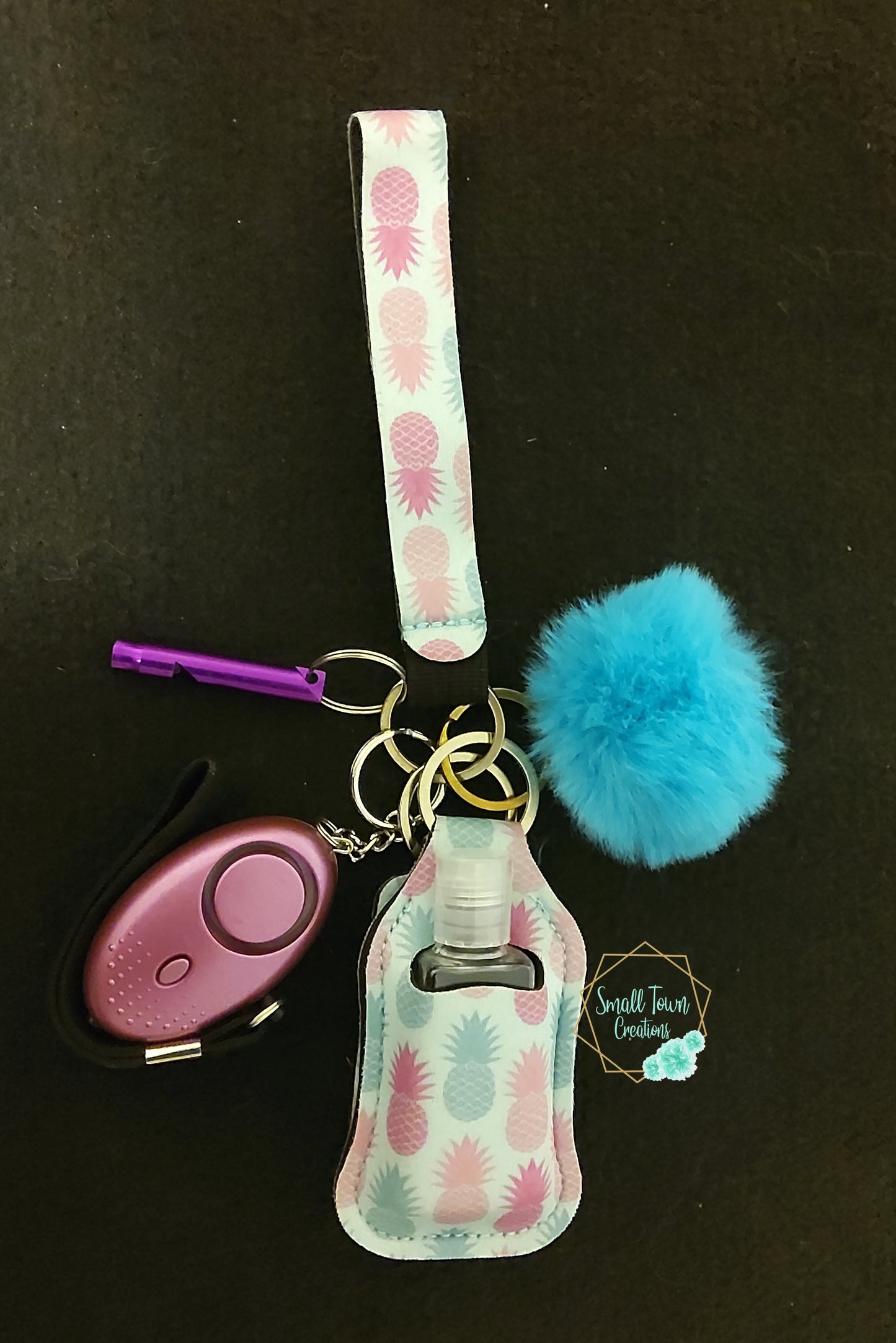 Pineapple Adult Keychain