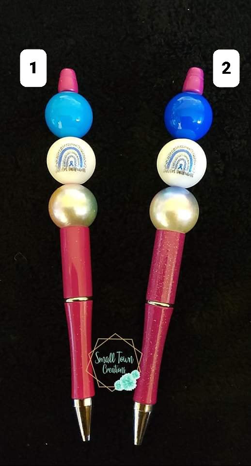 Autism Awareness Beaded Pen