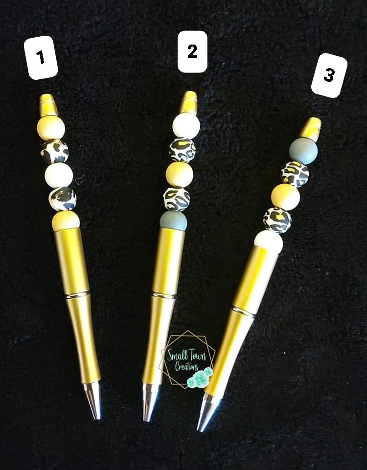 Cheetah Beaded Pen